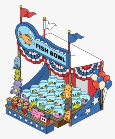 Traumatized Fish Carnival Stall - Carnival Games Cartoon Transparent, HD Png Download, Free Download