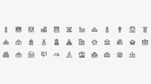 Building Types Icons, HD Png Download, Free Download