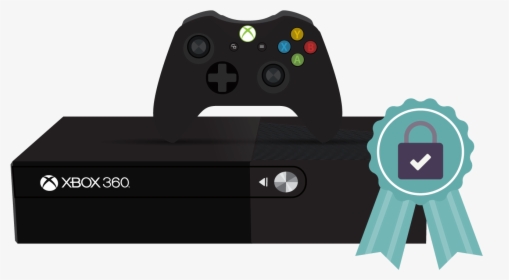 Xbox 360 With A Padlock Badge - Joystick, HD Png Download, Free Download