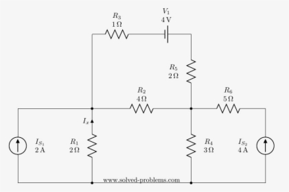 Problems On Mesh Analysis, HD Png Download, Free Download