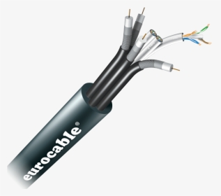 Hybrid Digital Data & Coaxial Cable 3cat6sf 4rg6 , - Eurocable Ss, HD Png Download, Free Download