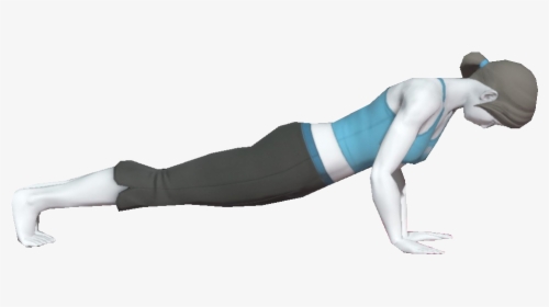 Nintendo Fanon Wiki - Wii Fit Trainer Doing Push Ups, HD Png Download, Free Download