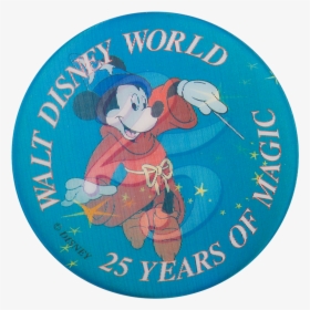 Walt Disney World 25 Years Of Magic Event Button Museum, HD Png Download, Free Download