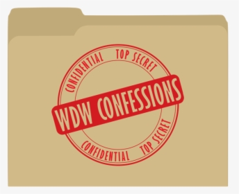 Walt Disney World Confessions - Label, HD Png Download, Free Download