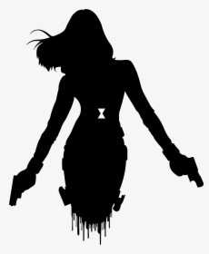 Cool Black Widow Silhouette, HD Png Download, Free Download