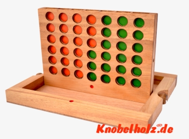 Connect Four Bingo Four In Row With Chips In Samanea - Connect Four Wooden Box Game, HD Png Download, Free Download