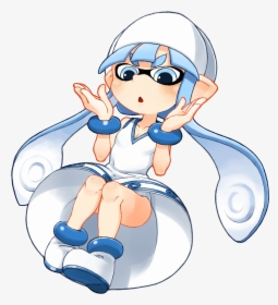 Yoshi"s Woolly World Clothing White Nose Joint Cartoon - Squid Girl Inkling Art, HD Png Download, Free Download
