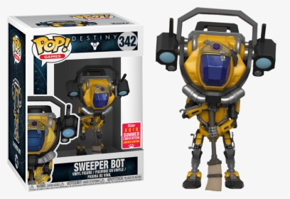 Sweeper Bot Sdcc18 Pop Vinyl Figure - Destiny Sweeper Bot Funko Pop, HD Png Download, Free Download