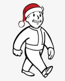Vault Boy Christmas - Fallout Vault Boy Drawings, HD Png Download, Free Download