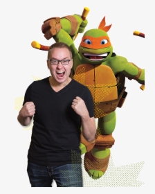 Josh And Mikey - Ninja Turtles Michelangelo, HD Png Download, Free Download