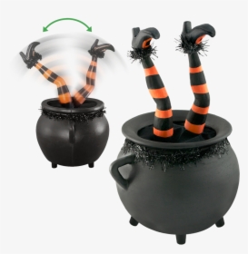 Cauldron Halloween Legs Witch, HD Png Download, Free Download