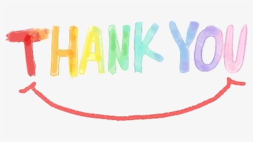 #thankyou #message #cute #colorful #smile #rainbow - Thank You Rainbow, HD Png Download, Free Download