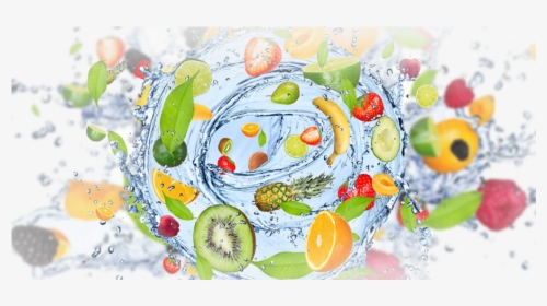Fruit Mix Water Splash Png, Transparent Png, Free Download