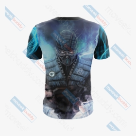 Mortal Kombat Sub Zero Unisex 3d T Shirt - Tshirt Mortal Kombat Sub Zero, HD Png Download, Free Download