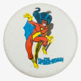 The Spider-woman Entertainment Button Museum - Cartoon, HD Png Download, Free Download