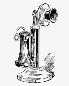 Antique-phone - Old Fashioned Telephone Clipart, HD Png Download, Free Download