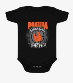 Pantera Onesie Baby Dad"s Little Thrasher - Pumpkin, HD Png Download, Free Download