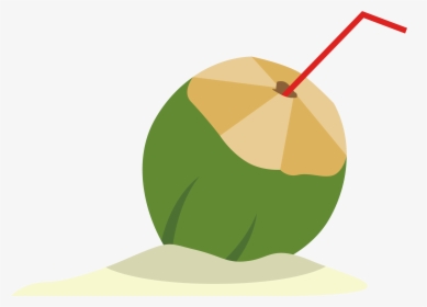 La Leche De Coco Agua De Coco - Green Coconut Vector Png, Transparent Png, Free Download