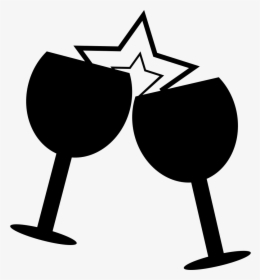 Glasses In Celebration Brindis - Wine Glass Svg Free, HD Png Download, Free Download