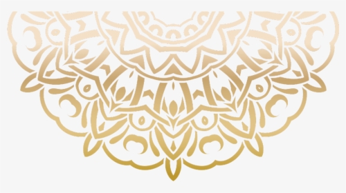 #mandala #pattern #paisley #gold #decor #decoration - Transparent Mandala Pattern Background, HD Png Download, Free Download