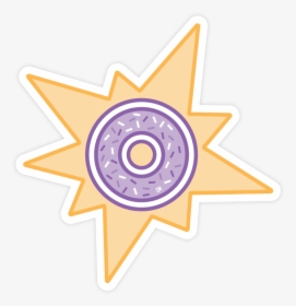 Creativemornings Sticker Of A Donut With Sun Rays - Circle, HD Png Download, Free Download