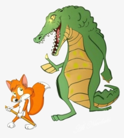Fabula La Zorra Y El Cocodrilo - Zorra Y El Cocodrilo, HD Png Download, Free Download