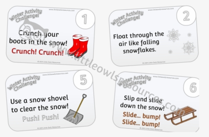 Winter Activity/movement Challenge Cards/prompts - Data Storage Device, HD Png Download, Free Download