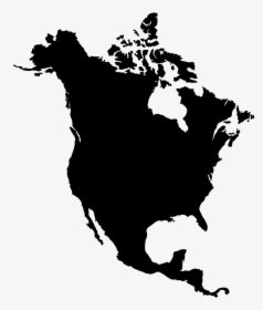 Map Of North America Silhouette, HD Png Download, Free Download