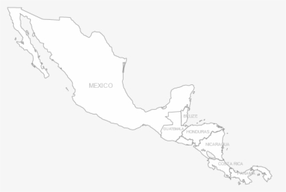 Map-central America , Png Download - Top 5 Ports Of Mexico, Transparent Png, Free Download