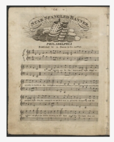 Star-spangled Banner Sheet Music - Vellum, HD Png Download, Free Download