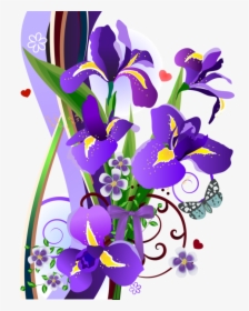 Download Spring Flowers Vector Png Clipart Flower Clip - 菖蒲 イラスト 無料, Transparent Png, Free Download
