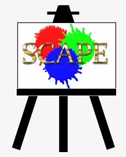 Human Behavior,area,text - Paintings On An Easel Clipart .png, Transparent Png, Free Download