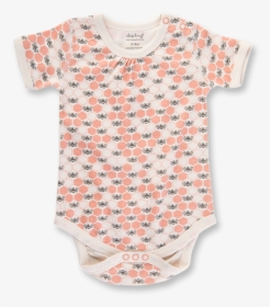 Peach Blossom Bees Short Sleeve Bodysuit - Pattern, HD Png Download, Free Download