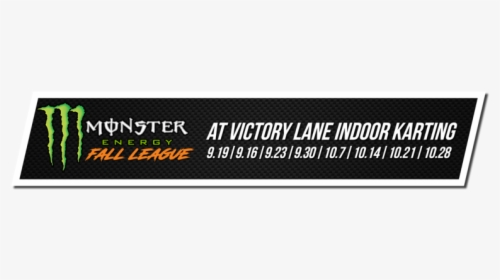 Fall League 2019 Website Banner - Monster Energy, HD Png Download, Free Download