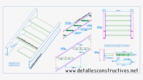 Escalera Metalica Detalle Constructivo, HD Png Download, Free Download