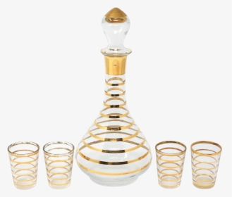Gold Striped Decanter, HD Png Download, Free Download