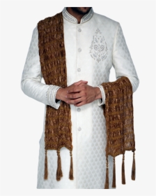 Copper And Gold Stripe Sherwani Scarf - Formal Wear, HD Png Download, Free Download