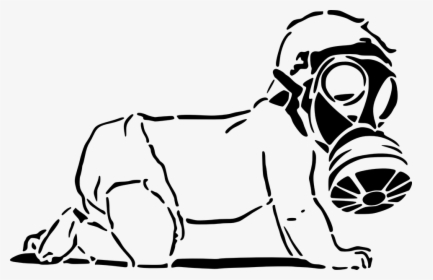 Banksy Baby Gas Mask, HD Png Download, Free Download