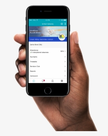 Get The School Gateway App Stay Fully Connected To - Hand Holding Iphone Png, Transparent Png, Free Download