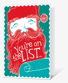 Made The List Printable - Christmas Card, HD Png Download, Free Download