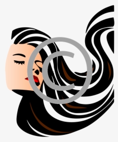 Transparent Salon Png - Woman With Hair Blowing In The Wind Png, Png Download, Free Download