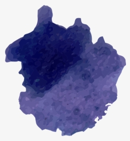 #blue #watercolour #watercolor #brush #brushstroke - Crystal, HD Png Download, Free Download