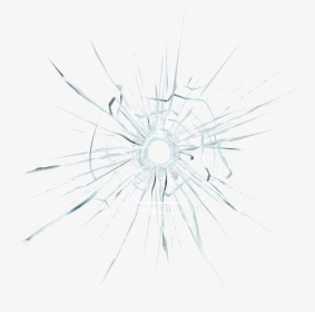 Cracked Glass Overlay - Circle, HD Png Download, Free Download