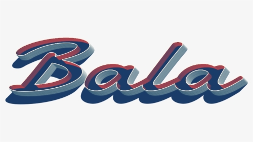 Bala 3d Letter Png Name - Graphic Design, Transparent Png, Free Download