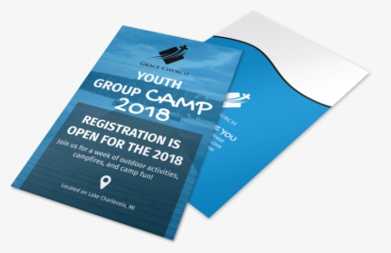 Church Youth Group Camp Flyer Template Preview - Brochure, HD Png Download, Free Download