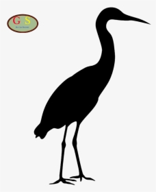 Great Blue Heron Silhouette Clip Art - Blue Heron, HD Png Download, Free Download