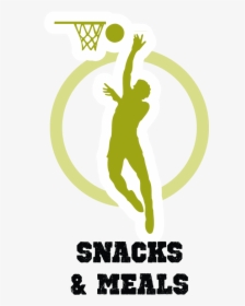 Snacks & Meals - Transparent Background Basketball Clipart Silhouette, HD Png Download, Free Download