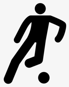 Football Player Kicking Ball - Icono Jugador De Futbol Png, Transparent Png, Free Download