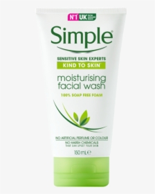 Simple Kind To Skin Moisturising Face Wash - Moisturizer Simple Products, HD Png Download, Free Download