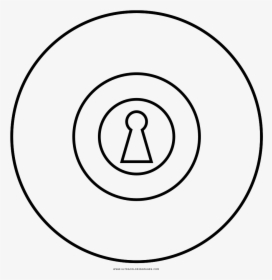 Doorknob Coloring Page - Circle, HD Png Download, Free Download